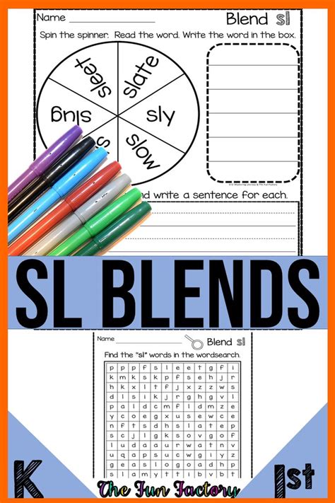 Blends Activities and Worksheets | NO PREP | SL Consonant Blends