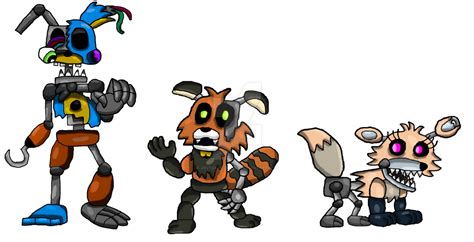 Broken Down Animatronics (read below pls for info) by JoltGametravel on DeviantArt