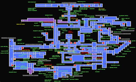 Castlevania Symphony of the Night Inverted Castle Map – The Starlight Megaphone!