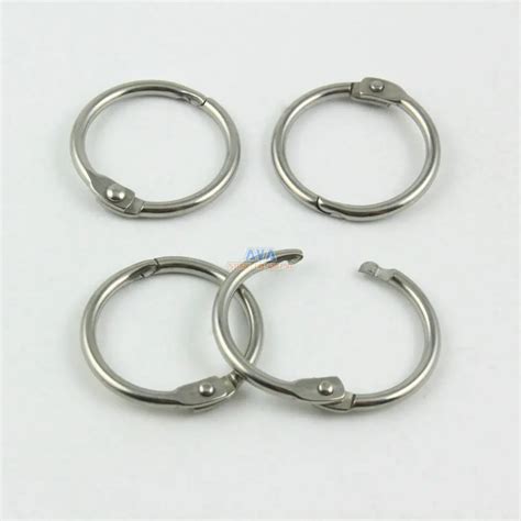 30 Pieces 19mm Stainless Steel Curtain Rings Curtain Open Rings Sliding ...