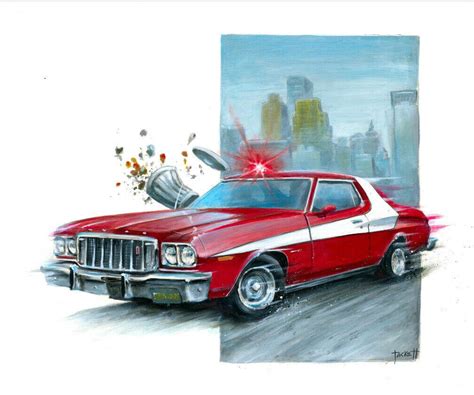 FORD GRAN TORINO FROM STARSKY AND HUTCH Wall Art | #3920240428