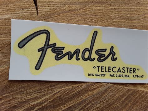 Fender Telecaster Guitar Head Stock Waterslide Decal | Etsy