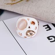 Attractive Pink Rose Gold Plated Fashion Ring Best Price