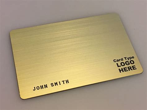 Standard Brushed Gold Plated Cards - Custom Metal Credit Cards