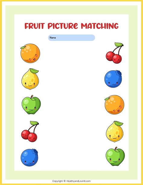 Printable Matching Worksheets