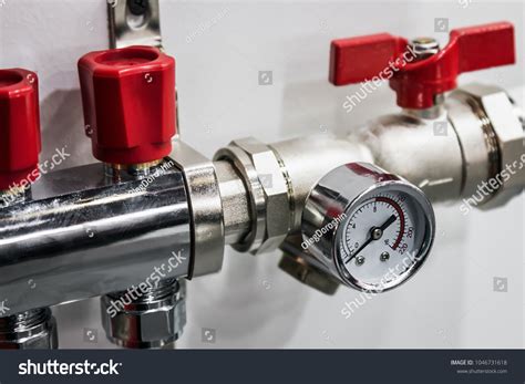 Pressure Gauge Measuring Installed Water Gas Stock Photo 1046731618 ...