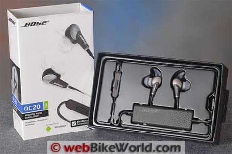 Bose QuietComfort 20 Review - webBikeWorld