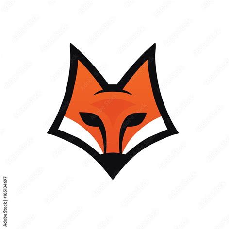 Fox head icon. Logo for your project. Vector illustration. Stock Vector ...