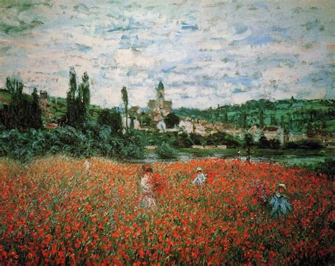 Poppy Field near Vetheuil, 1879 - Claude Monet - WikiArt.org