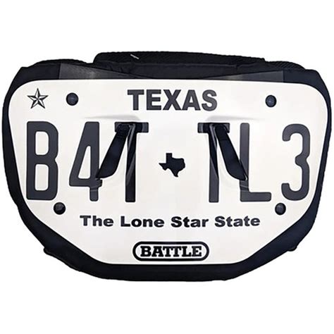 Battle Sports Adult License Plate Protective Football Back Plate - Texas : Target