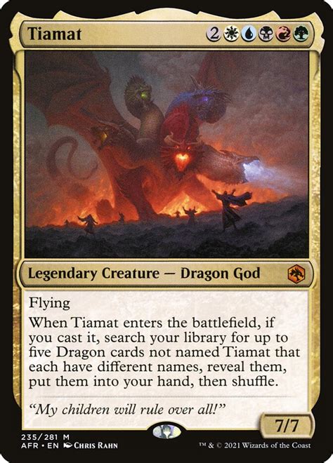 Tiamat - Adventures in the Forgotten Realms - MTG Print