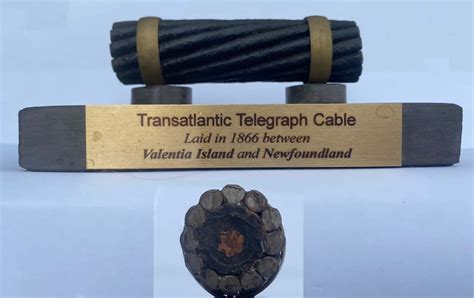 From The History on Twitter: "A piece of the 1866 Transatlantic Telegraph Cable laid between ...