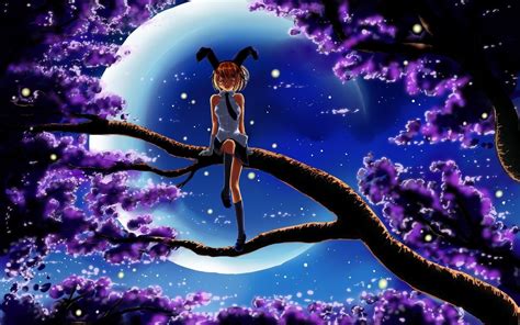 10 Best Anime Blue Moon Wallpaper FULL HD 1080p For PC Background 2024