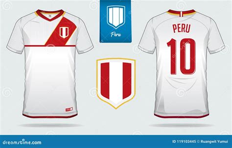 Soccer Jersey or Football Kit Template Design for Peru National ...