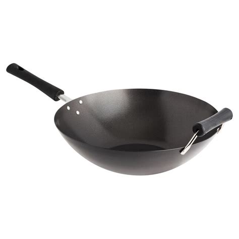 Joyce Chen 14-Inch Black Carbon Steel Nonstick Wok with Bakelite ...