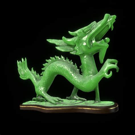 Jade Dragon Statue Rise Of The Tomb, Cool Dragons, Jade Dragon, Dragon ...