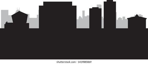 City Skyline Santa Ana California United Stock Vector (Royalty Free ...