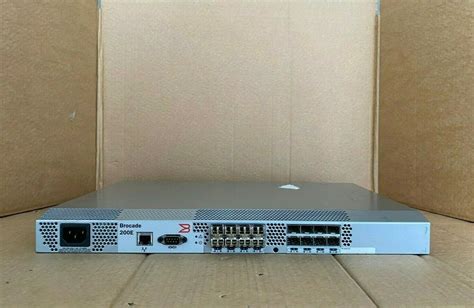 Brocade 200E FC SAN Switch Brocade 16-Port 4Gb with 8x SFP Modules (Inc ...