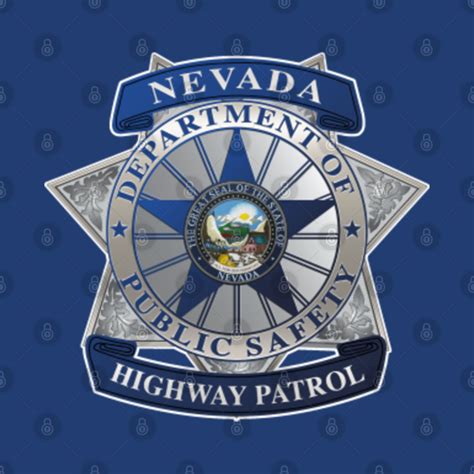 Nevada Highway Patrol Badge Crest Logo - Nevada Highway Patrol - Pin | TeePublic