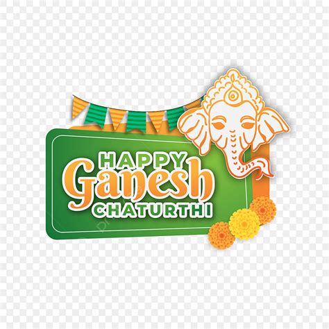 Happy Ganesh Chaturthi Vector Design Images, Happy Ganesh Chaturthi Banner For Hindu Festival ...