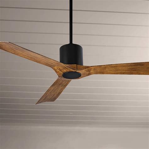 54" Modern Forms Aviator Matte Black Outdoor Smart Ceiling Fan - #72A24 | Lamps Plus