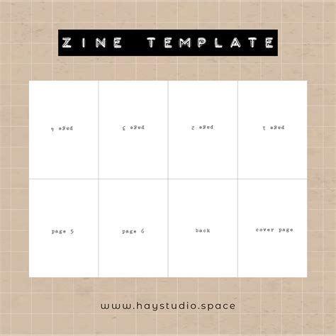 Zine Template Canva - Printable Word Searches