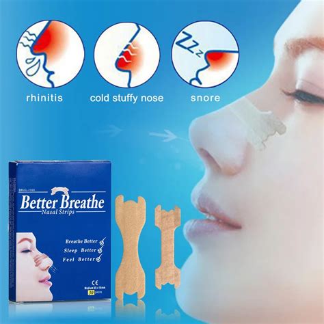 Stop Snoring Sleep Well Better Breath Nose Patch Nasal Strips High ...