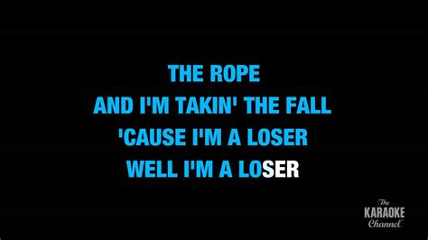 Loser in the Style of "3 Doors Down" karaoke video with lyrics (no lead vocal) - YouTube