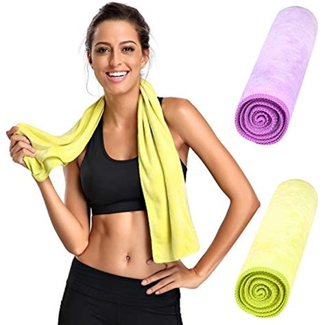 FanShou Microfiber Sports Towels Absorbent Fast Drying Lightweight Fitness, Travel, Cooling, Gym ...