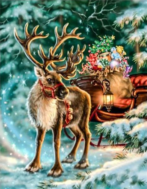 Aliexpress.com : Buy Full 5D DIY Diamond Painting Christmas Deer ...