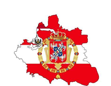 Polish-Lithuanian commonwealth flag map (with vassals) : r/map