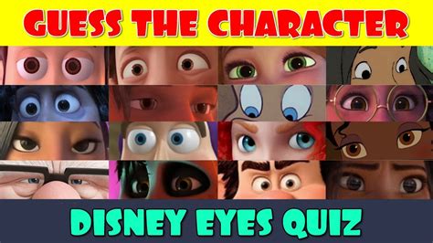 Guess the Disney Character by the Eyes - YouTube