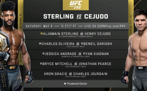 Full UFC 288: Aljamain Sterling vs. Henry Cejudo Card Confirmed, #5 ...