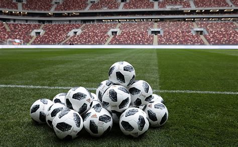 1366x768px | free download | HD wallpaper: The ball, Football, Moscow, Russia, Adidas, 2018 ...