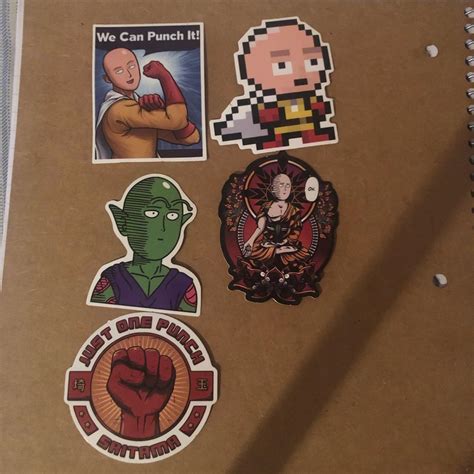 One punch man stickers $2.00 each $8.00 for all of... - Depop