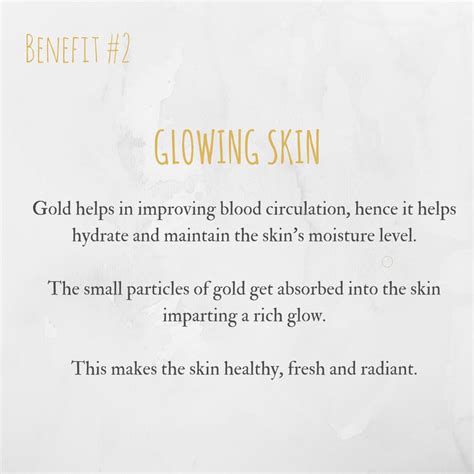 Top 3 GOLD Benefits for Skincare - Cowen Enterprise