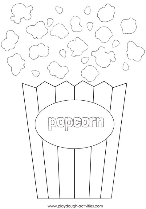 Popcorn Box Template | Template Collections