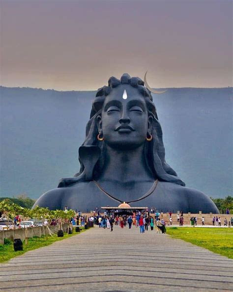 Largest Bust Sculpture in the world, Adiyogi Shiva status, Tamil Nadu, India Photos Of Lord ...