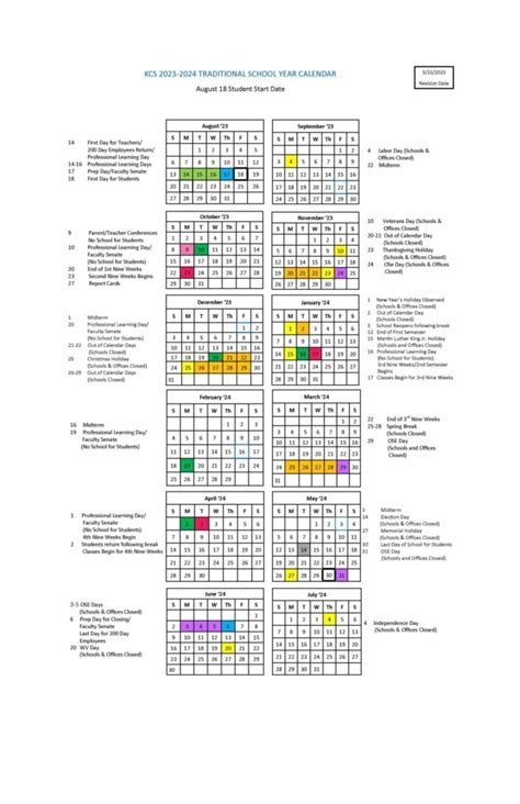 Kanawha County Schools Calendar 2024 [Holiday Breaks]