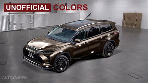 Full-Size Toyota Grand Highlander 8-Seat CUV Unofficially Depicted in ...