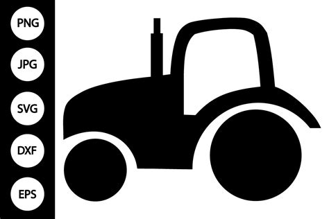 Silhouette Tractor SVG Graphic by MYDIGITALART13 · Creative Fabrica