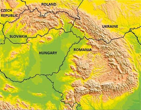 Carpathian Mountains Map