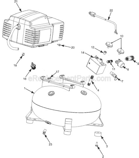 Porter Cable Pancake Air Compressor | CF2600 | eReplacementParts.com