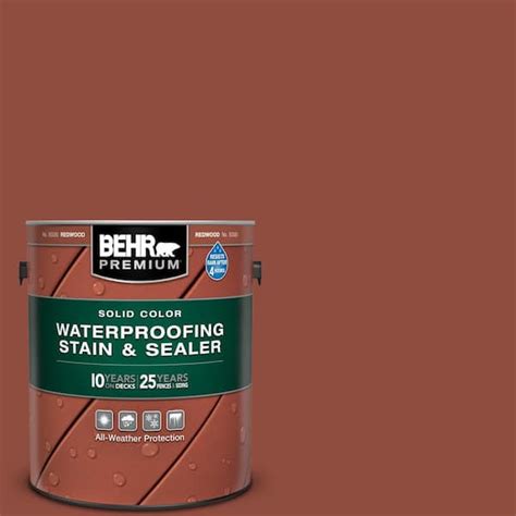 Have a question about BEHR PREMIUM BEHR Premium 1 Gallon SC-330 Redwood Solid Acrylic Exterior ...