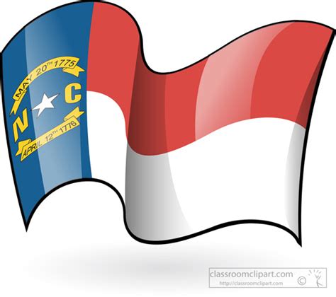 State Flags Clipart - north-carolina-state-flag-waving-clipart ...