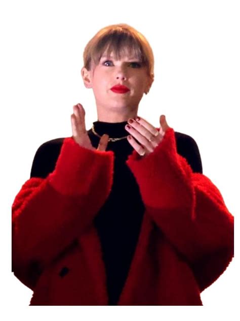 Taylor Swift Red Teddy Coat - Jacket Hub