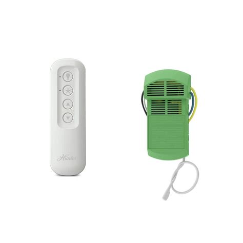 Hunter Universal 3 Speed Damp Rated Ceiling Fan Handheld Remote Control White 99392 - The Home Depot