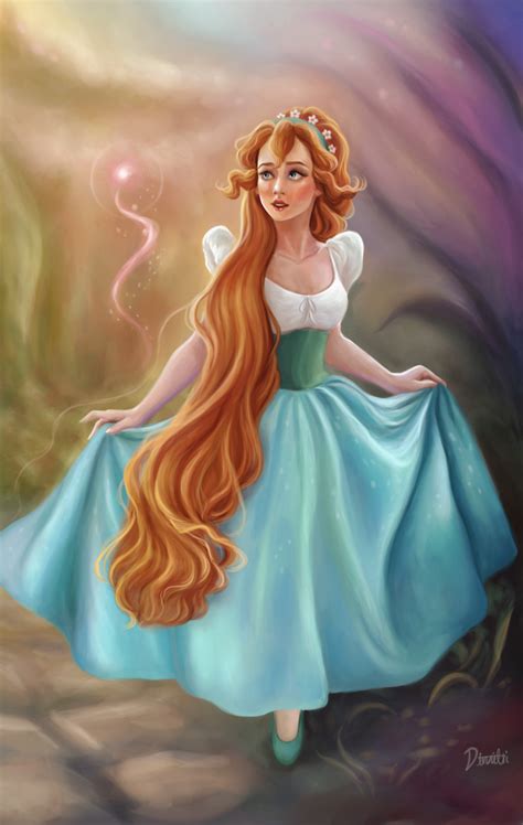 ArtStation - Thumbelina, Dimitris Karakousis | Non disney princesses, Disney princess art ...