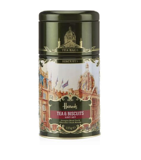 Harrods Heritage Tea and Biscuits Gift Set (125g) | Harrods United Kingdom