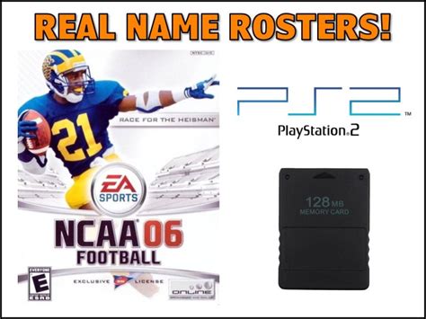 NCAA Football 06 Named Rosters – PS2 – Playbook Gamer